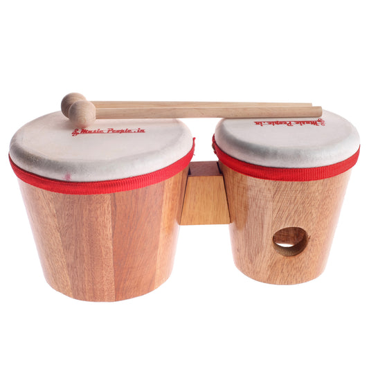 Music People Kids Wooden Bongo Drum with Sticks